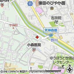ファミリーマート天神森橋店周辺の地図