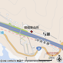 神奈川県相模原市緑区与瀬2292周辺の地図