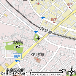 登戸稲荷神社周辺の地図