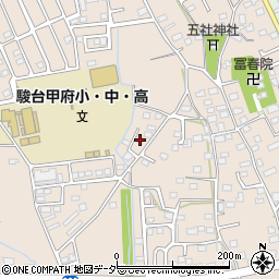 山梨県甲府市上今井町1364周辺の地図