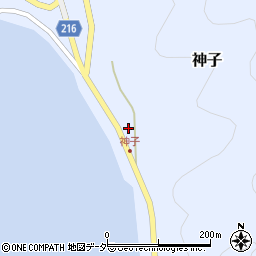 若狭町役場　神子地区農業集落排水処理施設周辺の地図