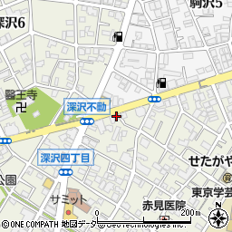 深沢中央商店街振興組合周辺の地図