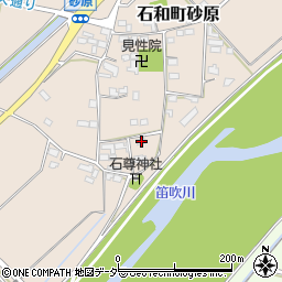 山梨県笛吹市石和町砂原176周辺の地図