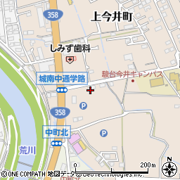 山梨県甲府市上今井町1079周辺の地図