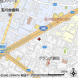 東京都世田谷区瀬田3丁目15周辺の地図