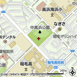 中高浜公園トイレ周辺の地図