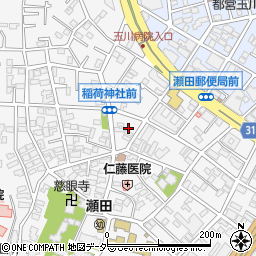 東京都世田谷区瀬田4丁目31-12周辺の地図