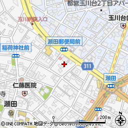 東京都世田谷区瀬田4丁目28周辺の地図