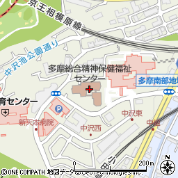 東京都福祉保健局　多摩・総合精神保健福祉センター周辺の地図