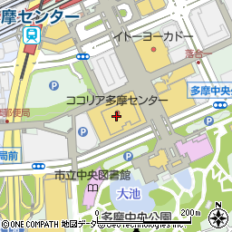 西洋館　多摩店周辺の地図