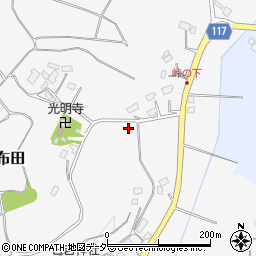 千葉県山武市下布田周辺の地図