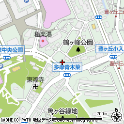 東京都多摩市落合1丁目25周辺の地図