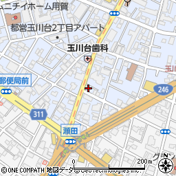 グレース玉川台周辺の地図