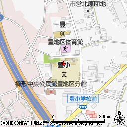 南アルプス市立豊小学校周辺の地図