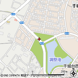 千城台西公園周辺の地図