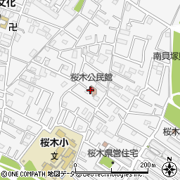 千葉市　若葉区桜木公民館周辺の地図