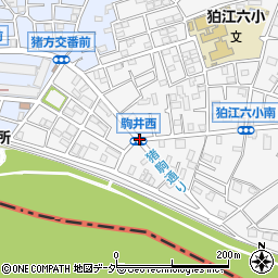 駒井西周辺の地図