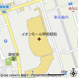 イオンモール甲府昭和内郵便局 ＡＴＭ周辺の地図
