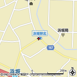 浜坂駅北周辺の地図
