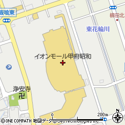 無印良品イオンモール甲府昭和周辺の地図
