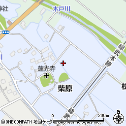 千葉県山武市柴原周辺の地図