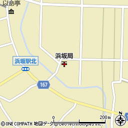 浜坂郵便局周辺の地図