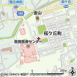 福井県敦賀市桜ケ丘町周辺の地図