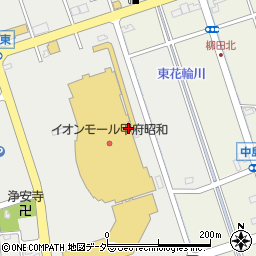 デザート王国イオンモール甲府昭和周辺の地図