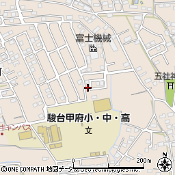 山梨県甲府市上今井町884周辺の地図