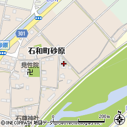 山梨県笛吹市石和町砂原156周辺の地図