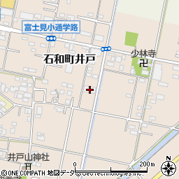 山梨県笛吹市石和町井戸228周辺の地図