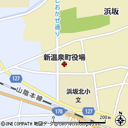 兵庫県美方郡新温泉町周辺の地図