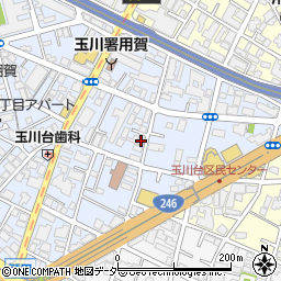 グレース玉川台周辺の地図