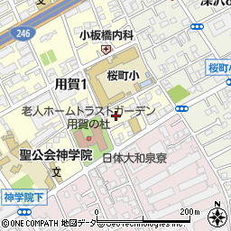 有限会社田中造園周辺の地図