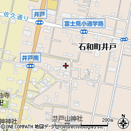 山梨県笛吹市石和町井戸350周辺の地図