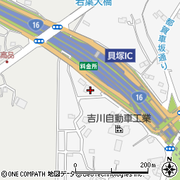 東日本高速道路貝塚料金所周辺の地図