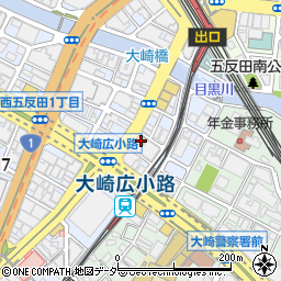 幻の和牛と三崎港直送鮮魚の居酒屋 モルゲン 五反田駅前店周辺の地図