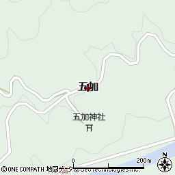 岐阜県東白川村（加茂郡）五加周辺の地図