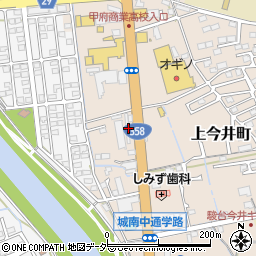 山梨県甲府市上今井町803周辺の地図