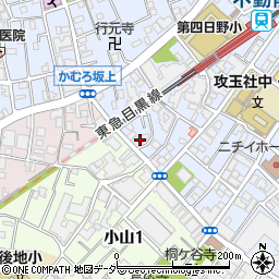 ドミノ・ピザ　不動前店周辺の地図