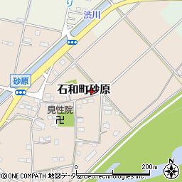 山梨県笛吹市石和町砂原105周辺の地図