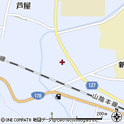 芦屋荘周辺の地図