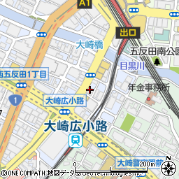 餃子酒場 五反田店周辺の地図