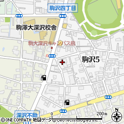 日本基督教団　深沢教会周辺の地図