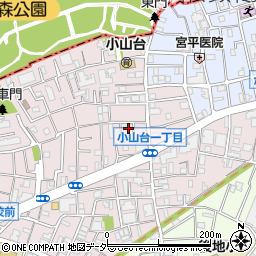 東京都品川区小山台1丁目周辺の地図