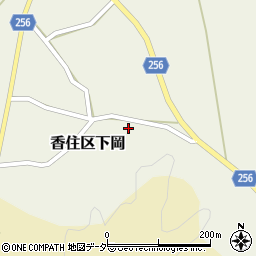 兵庫県美方郡香美町香住区下岡周辺の地図