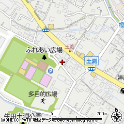 生田テラス周辺の地図