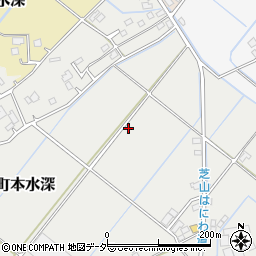 千葉県山武市松尾町本水深周辺の地図