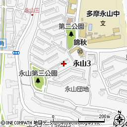 永山団地３－２－２号棟周辺の地図