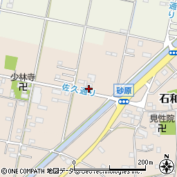 山梨県笛吹市石和町砂原301-1周辺の地図